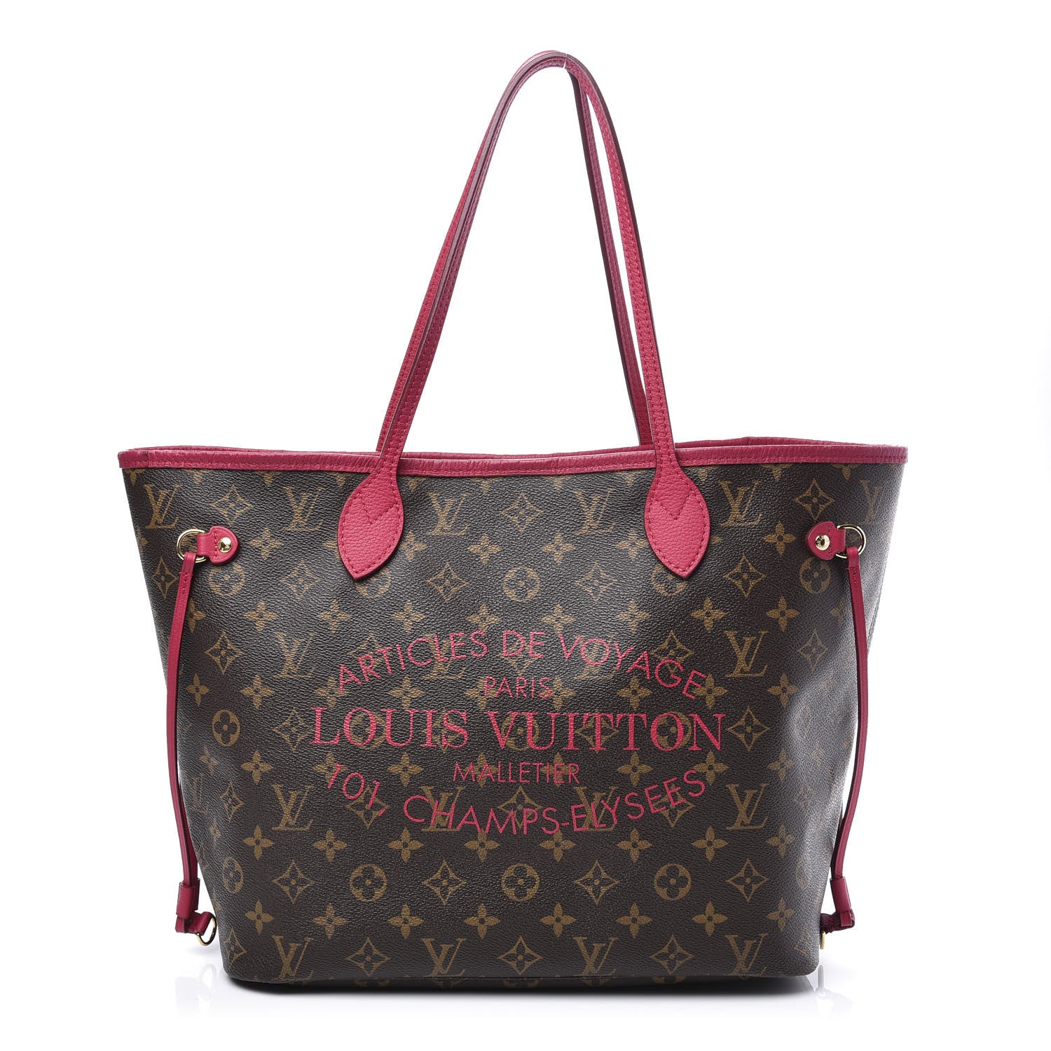 Louis Vuitton Monogram Articles de Voyage Ikat Neverfull MM Rose Indien 1 of 12