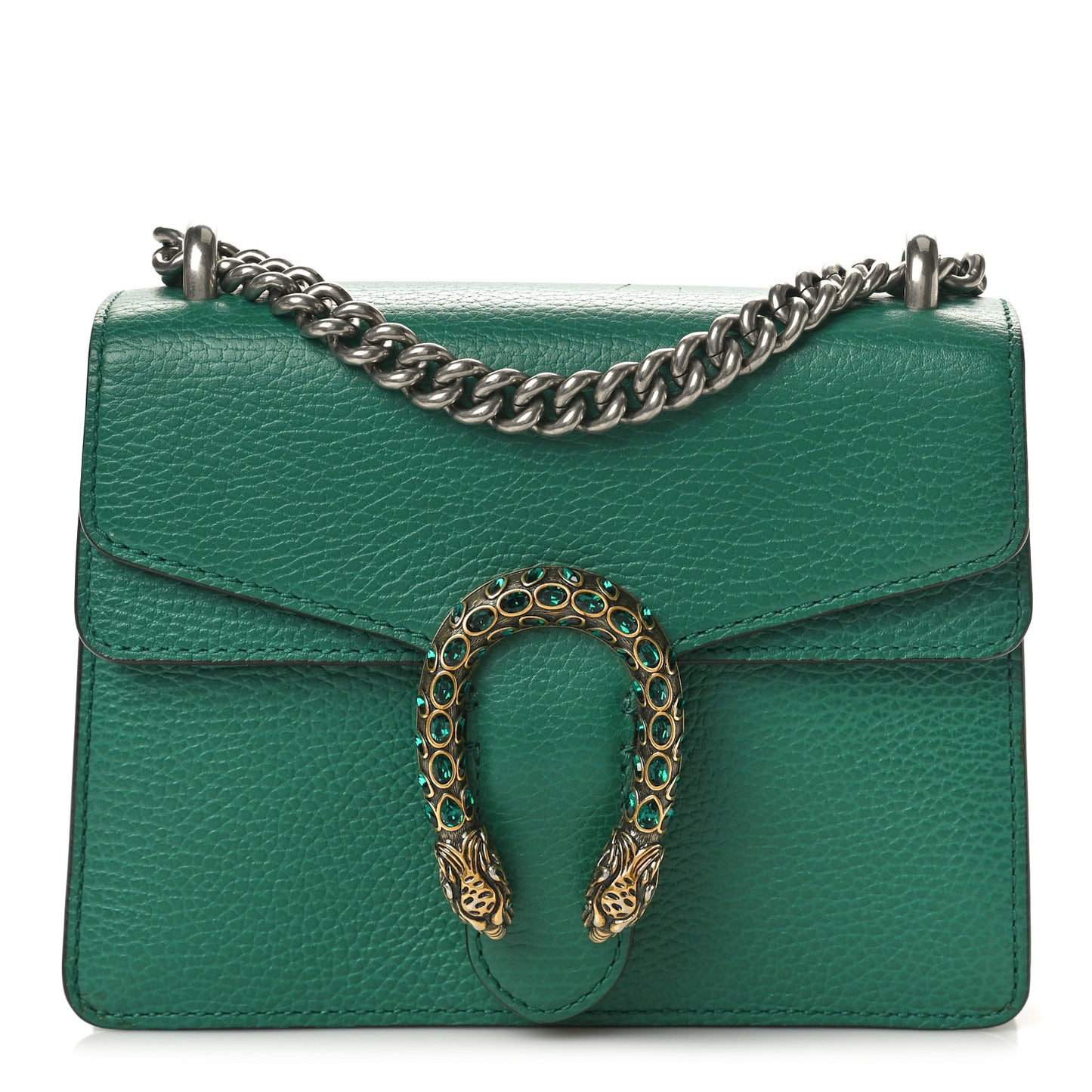 Calfskin Mini Dionysus Shoulder Bag Emerald