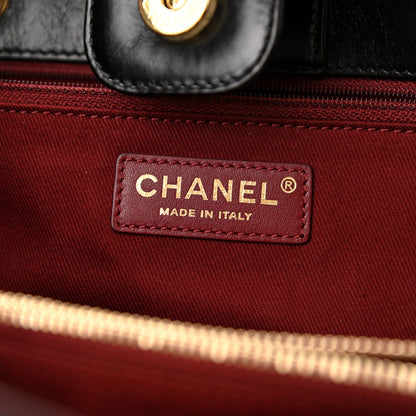 Chanel Denim Calfskin Quilted Tote Black 6 of 10