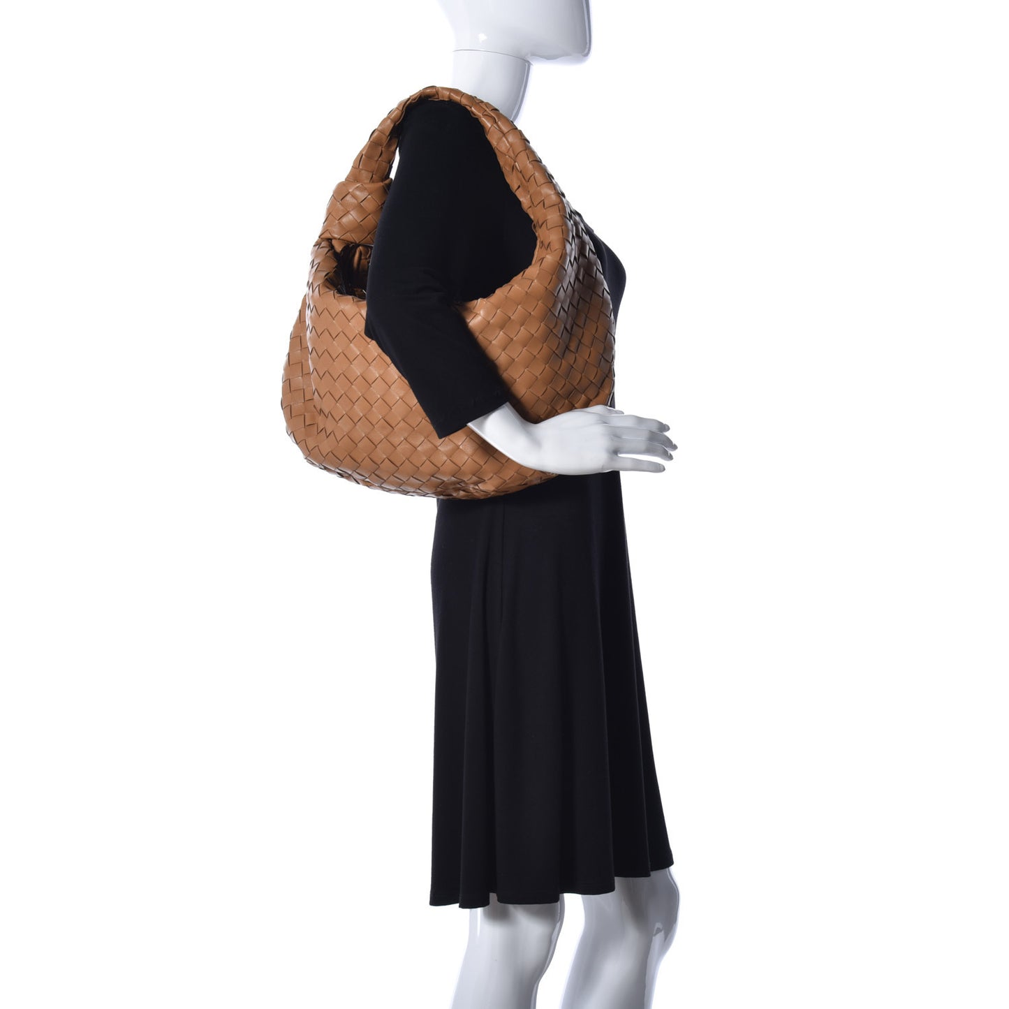 Nappa Intrecciato Medium Jodie Caramel