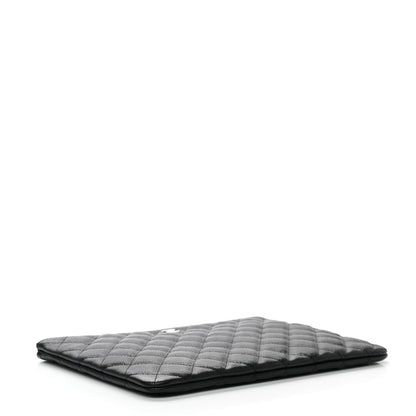 Chanel Caviar Quilted Medium Cosmetic Case Black 4 of 8