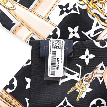 Louis Vuitton Silk Monogram Confidential Bandeau Black 3 of 3