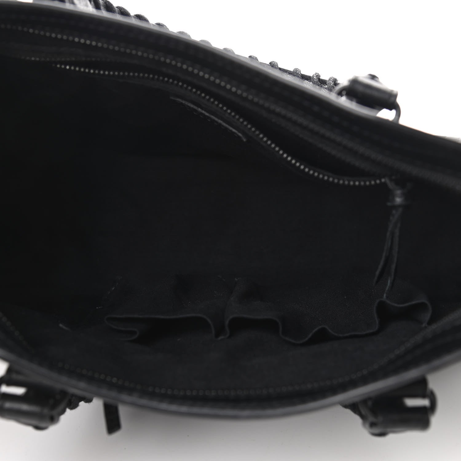 Balenciaga Matte Supple Lambskin Crocodile Embossed Classic Black Hardware S City Black 4 of 8