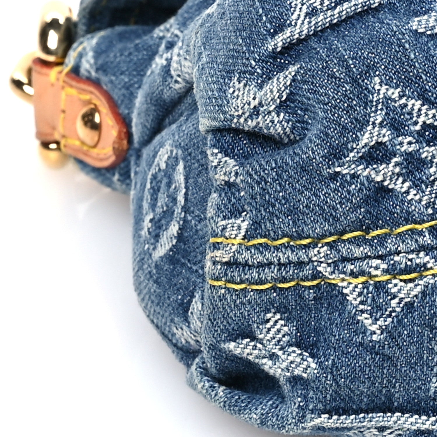 Louis Vuitton Monogram Denim Mini Pleaty Blue 9 of 10