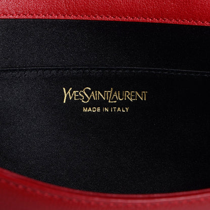 Saint Laurent Goatskin Belle de Jour Clutch Lipstick Red 6 of 6