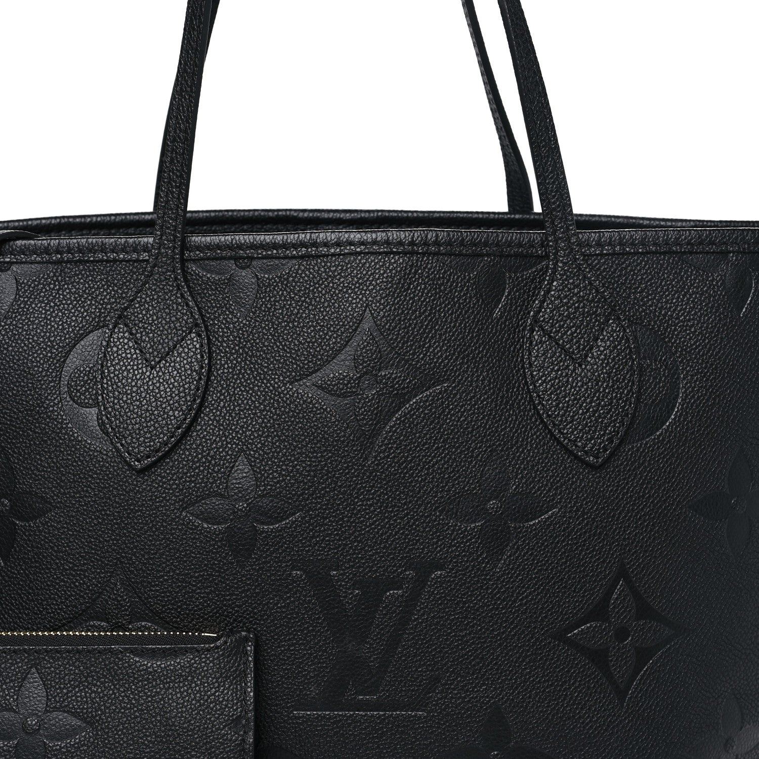 Louis Vuitton Empreinte Monogram Giant Neverfull MM Black 9 of 13