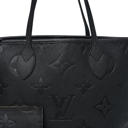 Louis Vuitton Empreinte Monogram Giant Neverfull MM Black 9 of 13