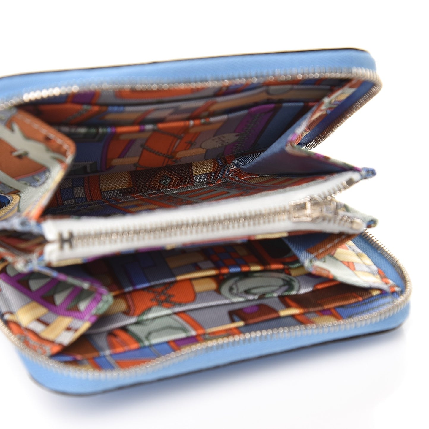 Epsom Silk'in Compact Wallet Bleu Paradis