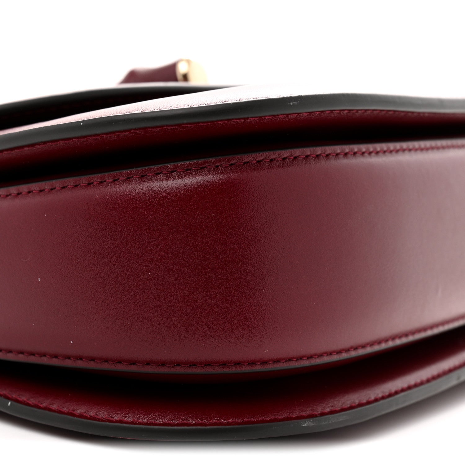 Gucci Boarded Dyana Lux Calfskin Web Monochrome Small Bamboo 1947 Top Handle Bag Rosso Ancora 9 of 11