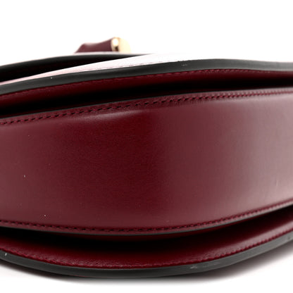 Gucci Boarded Dyana Lux Calfskin Web Monochrome Small Bamboo 1947 Top Handle Bag Rosso Ancora 9 of 11