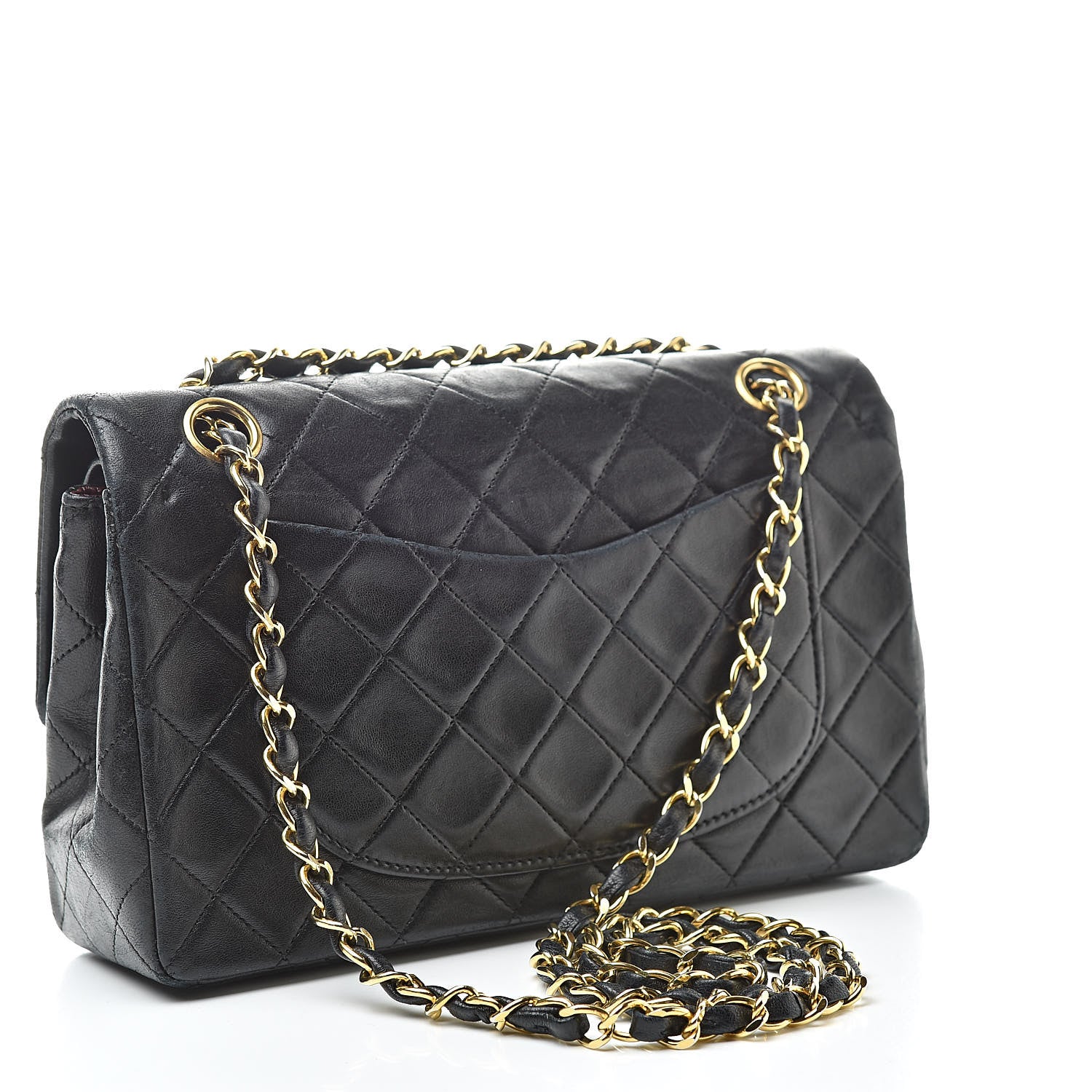 Chanel Lambskin Quilted Small Double Flap Black 3 of 19