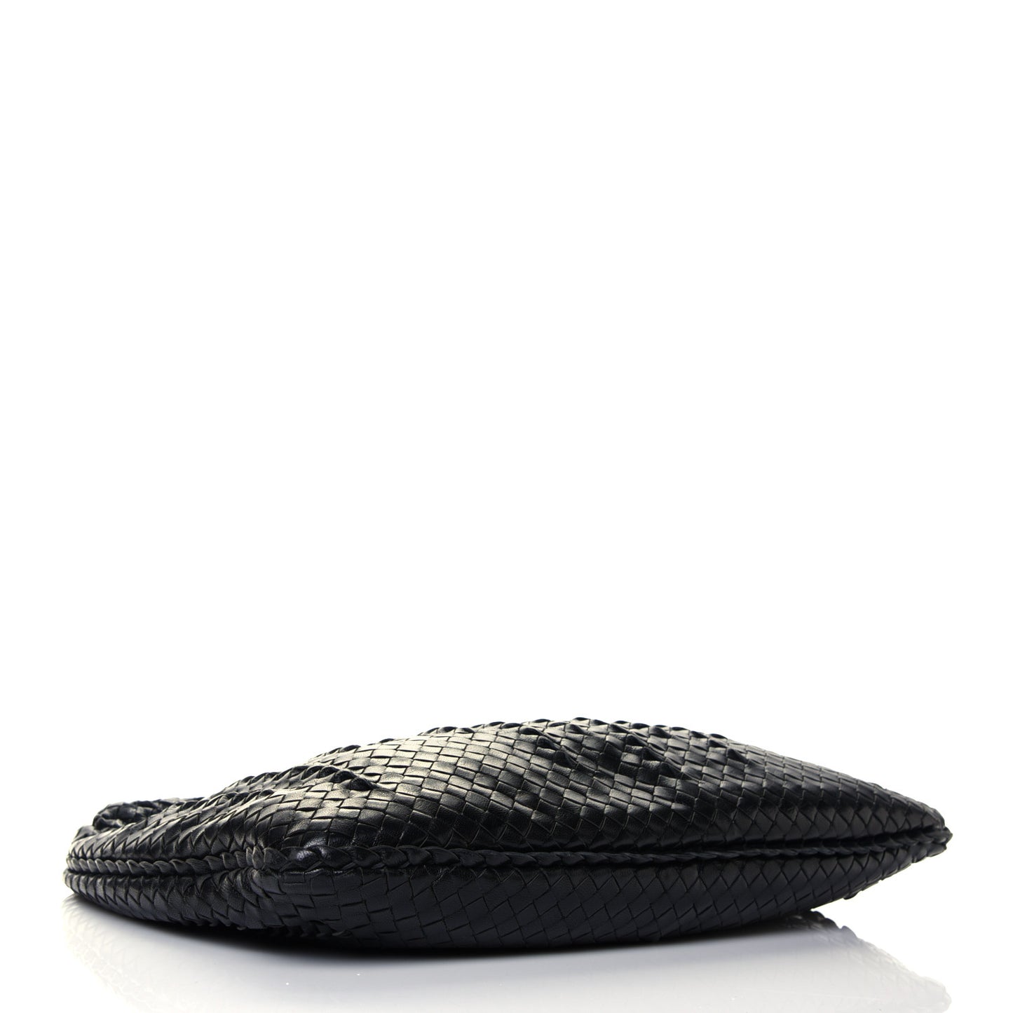Nappa Intrecciato Medium Veneta Hobo Black