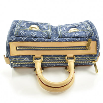 Louis Vuitton Monogram Denim Neo Speedy Blue 5 of 10