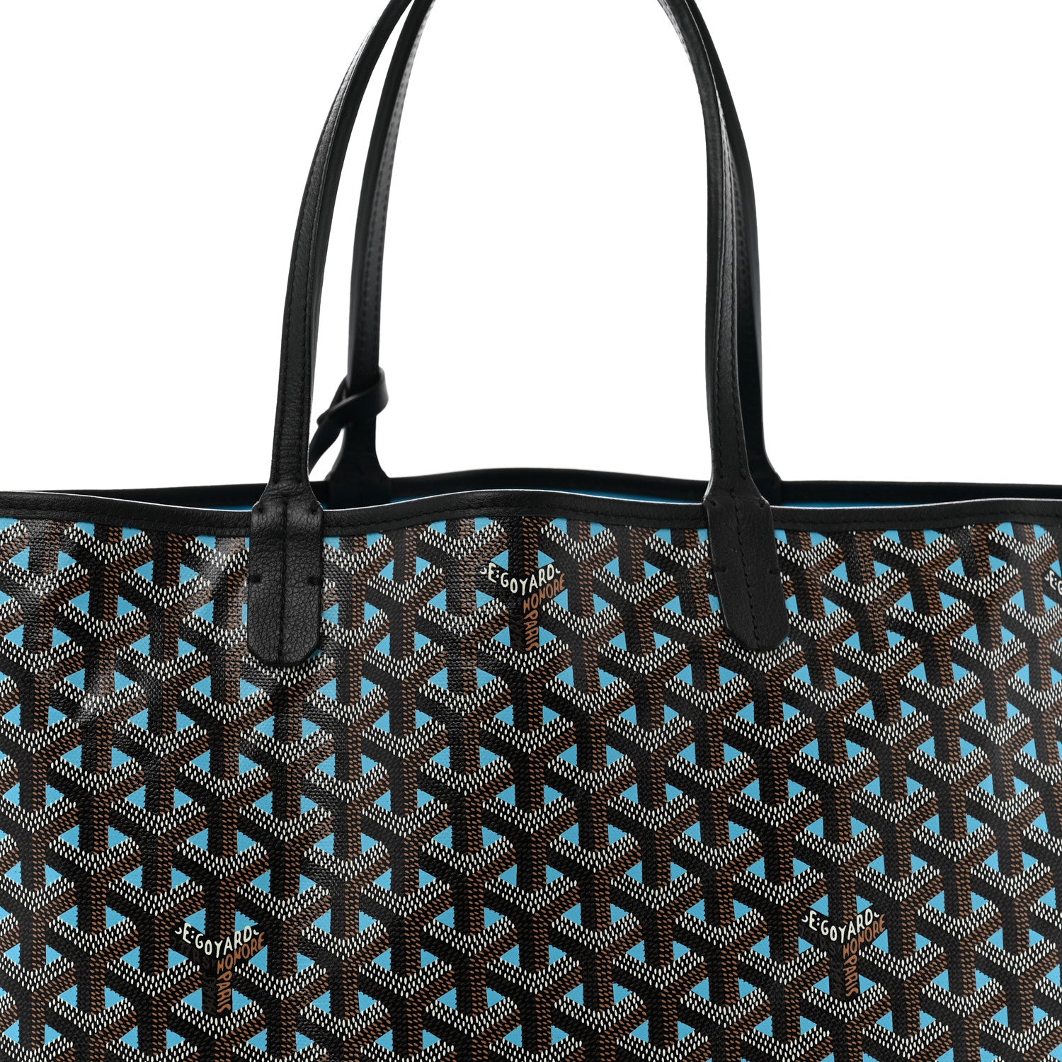 Goyard Goyardine Saint Louis Claire Voie PM Black Blue 9 of 11
