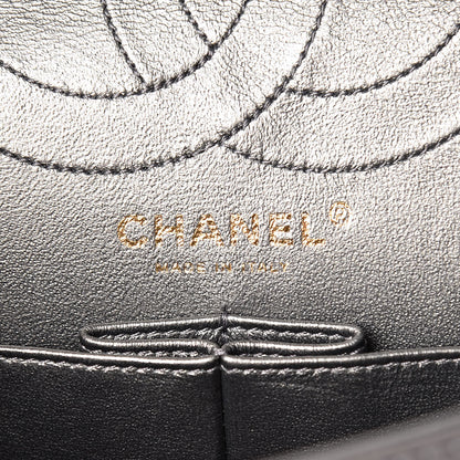 Chanel Metallic Calfskin Quilted 2.55 Reissue 226 Flap Charcoal 8 of 14
