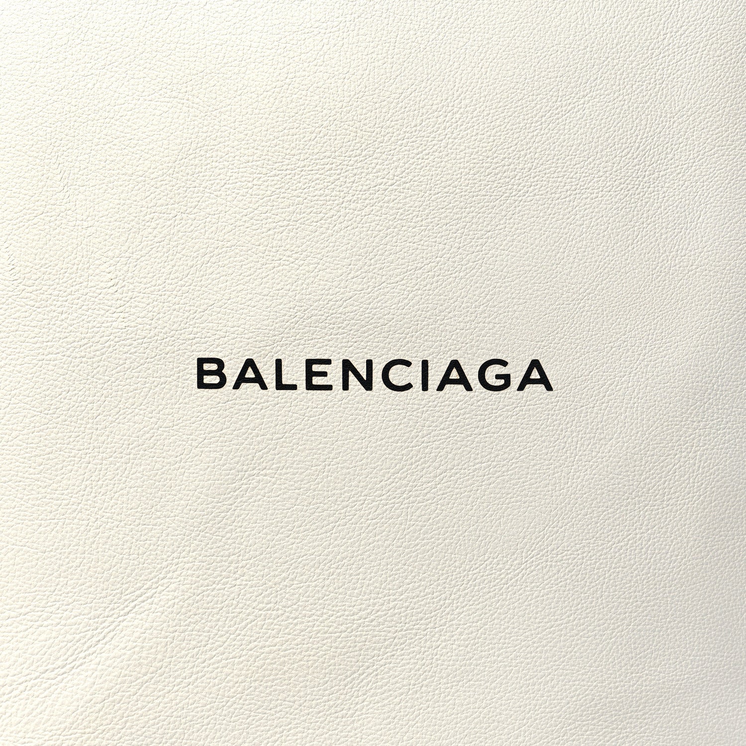 Balenciaga Calfskin Medium Logo North South Shopping Tote White 8 of 10