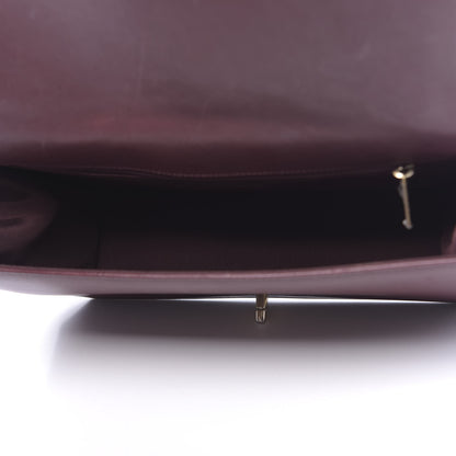 Chanel Calfskin Quilted Large Flap Bag Burgundy 4 of 12