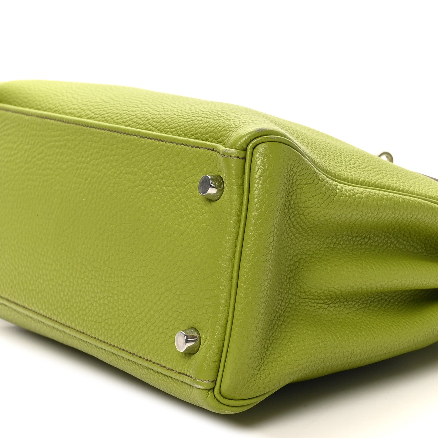 Hermes Taurillon Clemence Kelly Retourne 28 Vert Anis 10 of 12