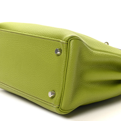 Hermes Taurillon Clemence Kelly Retourne 28 Vert Anis 10 of 12