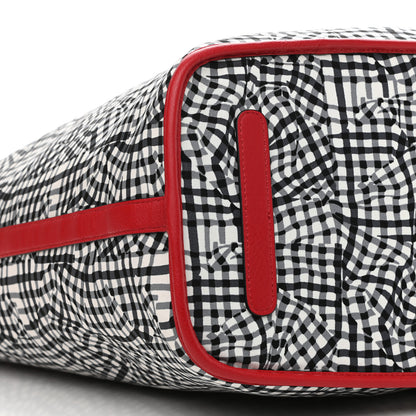 MCM Visetos Large Liz Reversible Shopper Tote Ruby Red 12 of 15