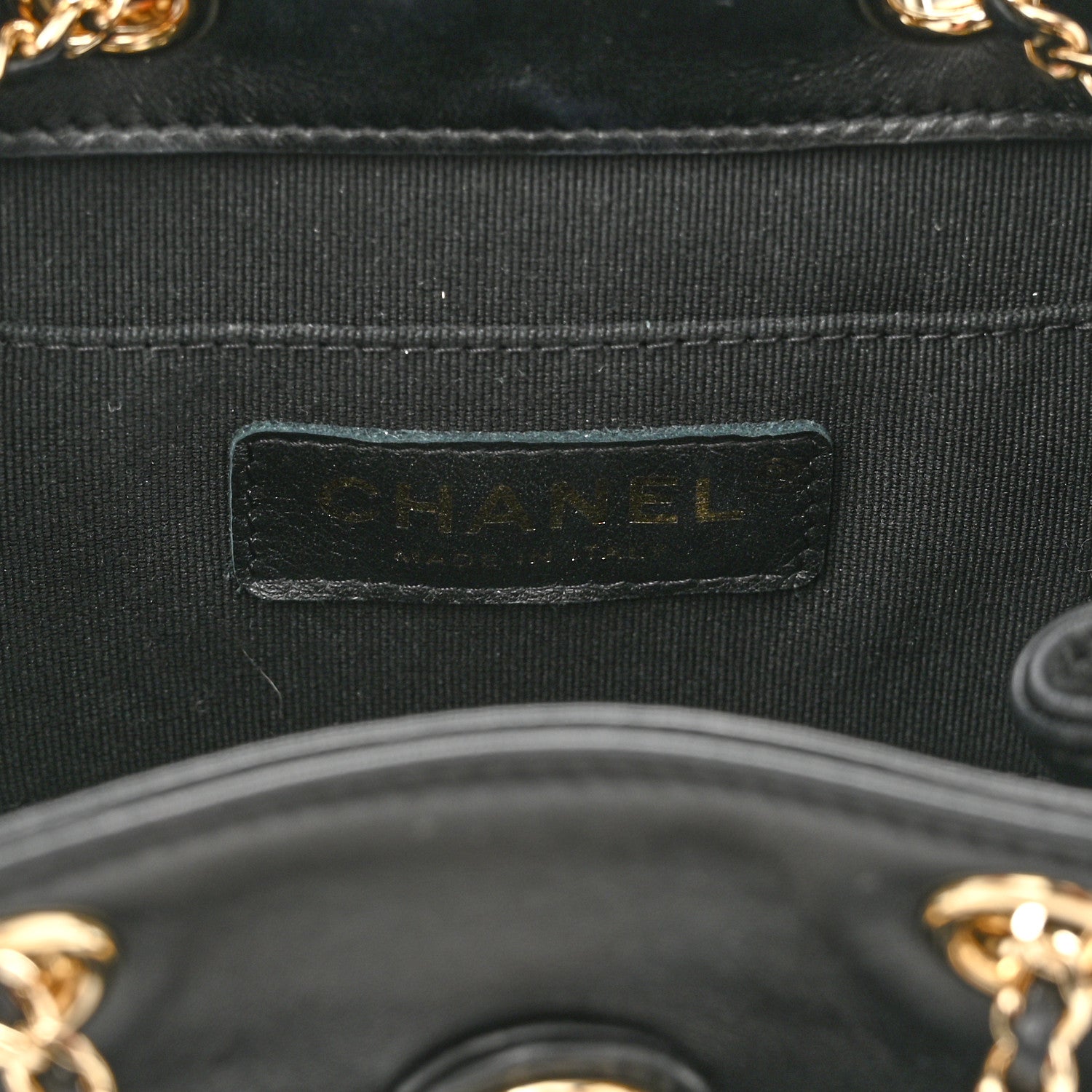 Chanel Lambskin Quilted Small Duma Drawstring Backpack Black 6 of 10