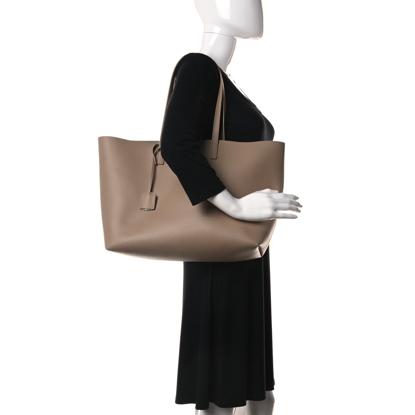 Calfskin Large Shopping Tote Toffee