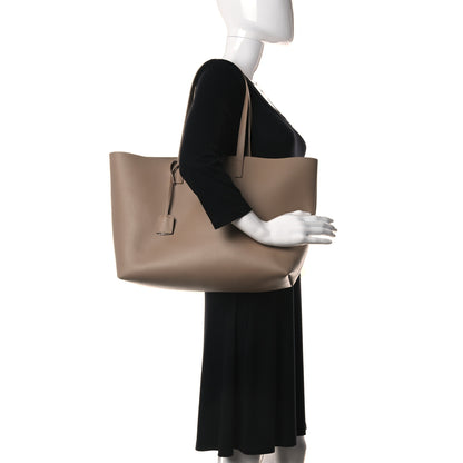 Saint Laurent Calfskin Large Shopping Tote Toffee 3 of 9