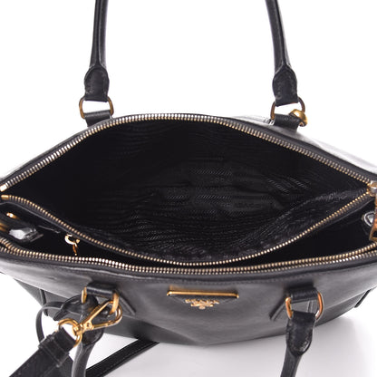 Prada Saffiano Medium Galleria Double Zip Tote Black 6 of 29