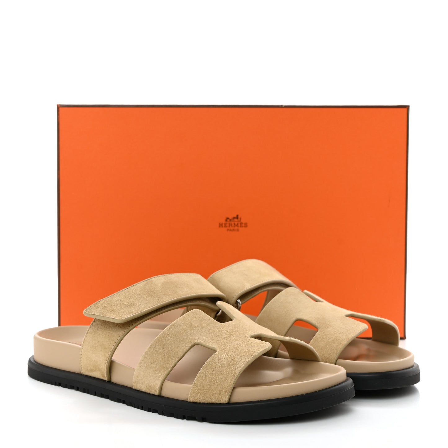 Suede Goatskin Womens Chypre Sandals 39 Beige Lin