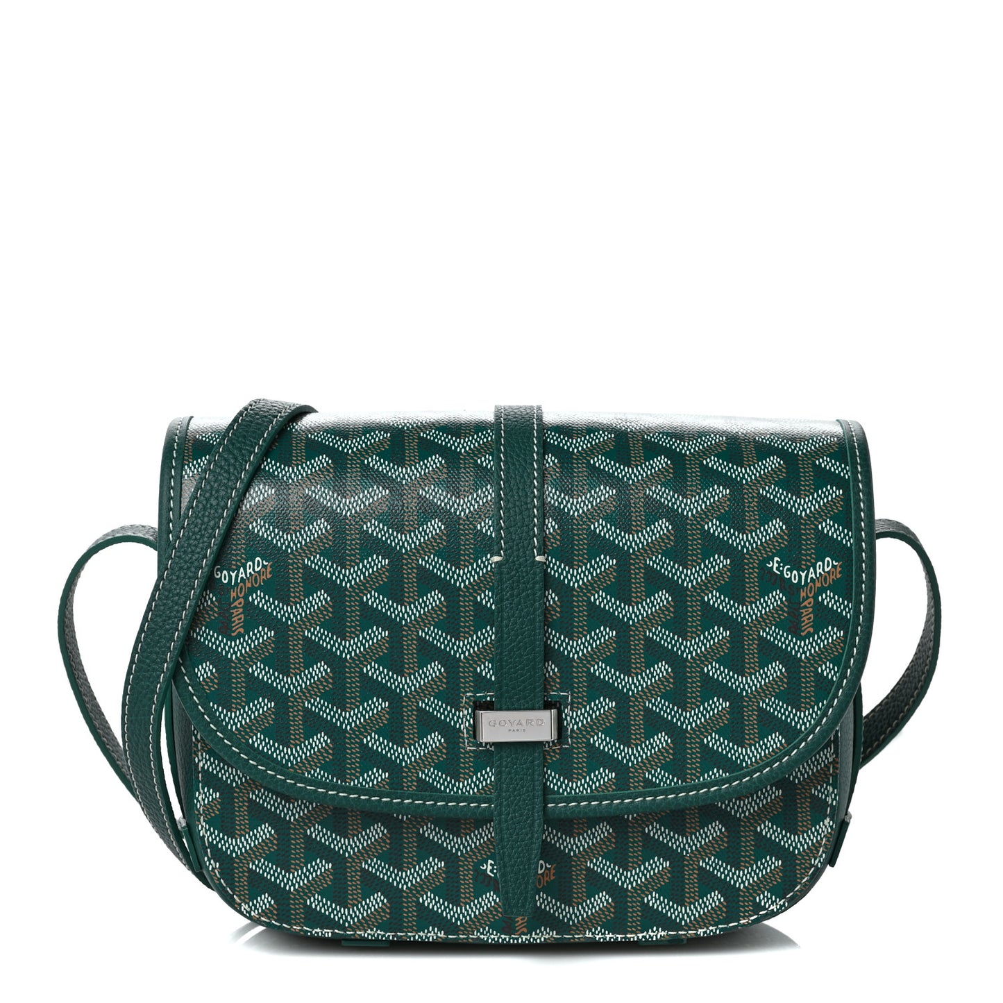 Goyardine Belvedere II PM Messenger Bag Green