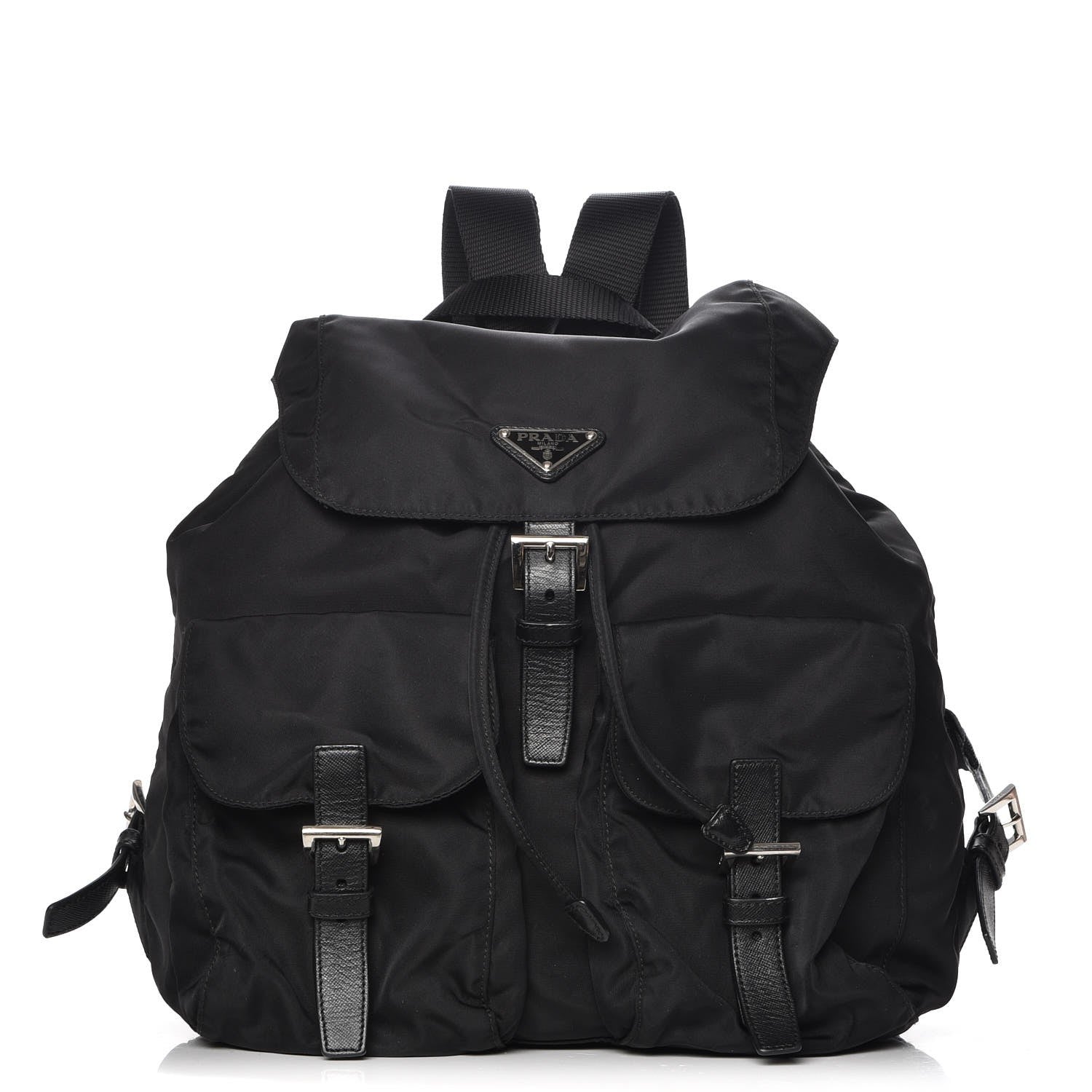 Prada Nylon Vela Medium Backpack Black 1 of 8