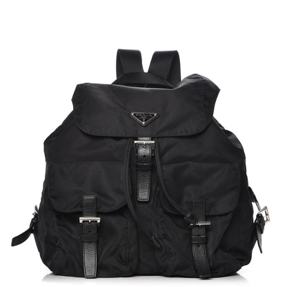 Prada Nylon Vela Medium Backpack Black 1 of 8