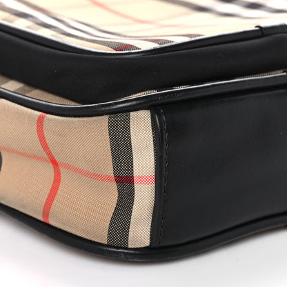 Burberry Canvas Calfskin Vintage Check Freddie Crossbody Bag Archive Beige 9 of 19