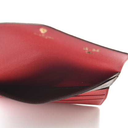 Louis Vuitton Damier Ebene Josephine Wallet Red 6 of 9