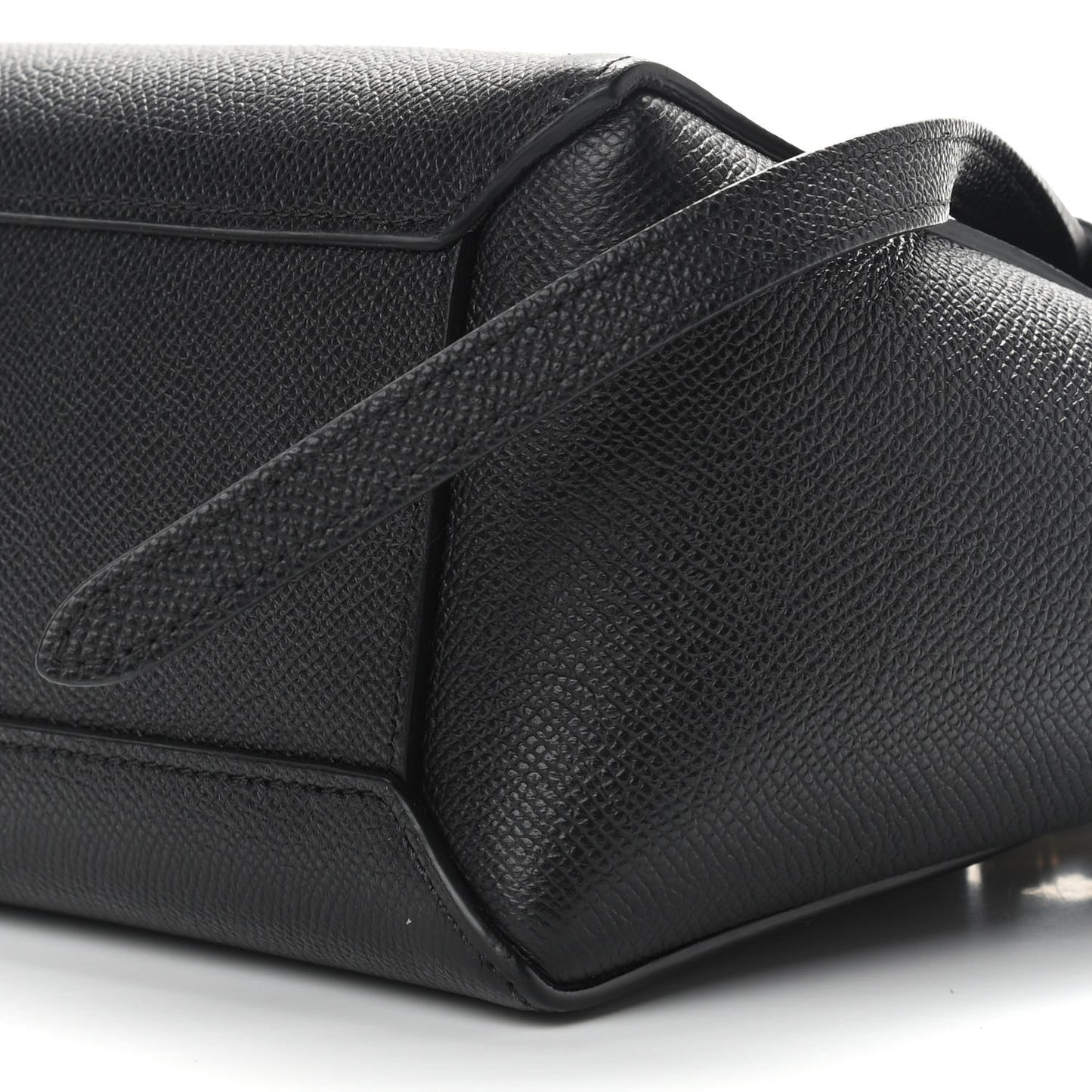 Grained Calfskin Nano Belt Bag Black