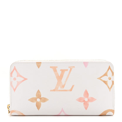 Louis Vuitton Monogram Giant By The Pool Zippy Wallet Resort Beige 1 of 7