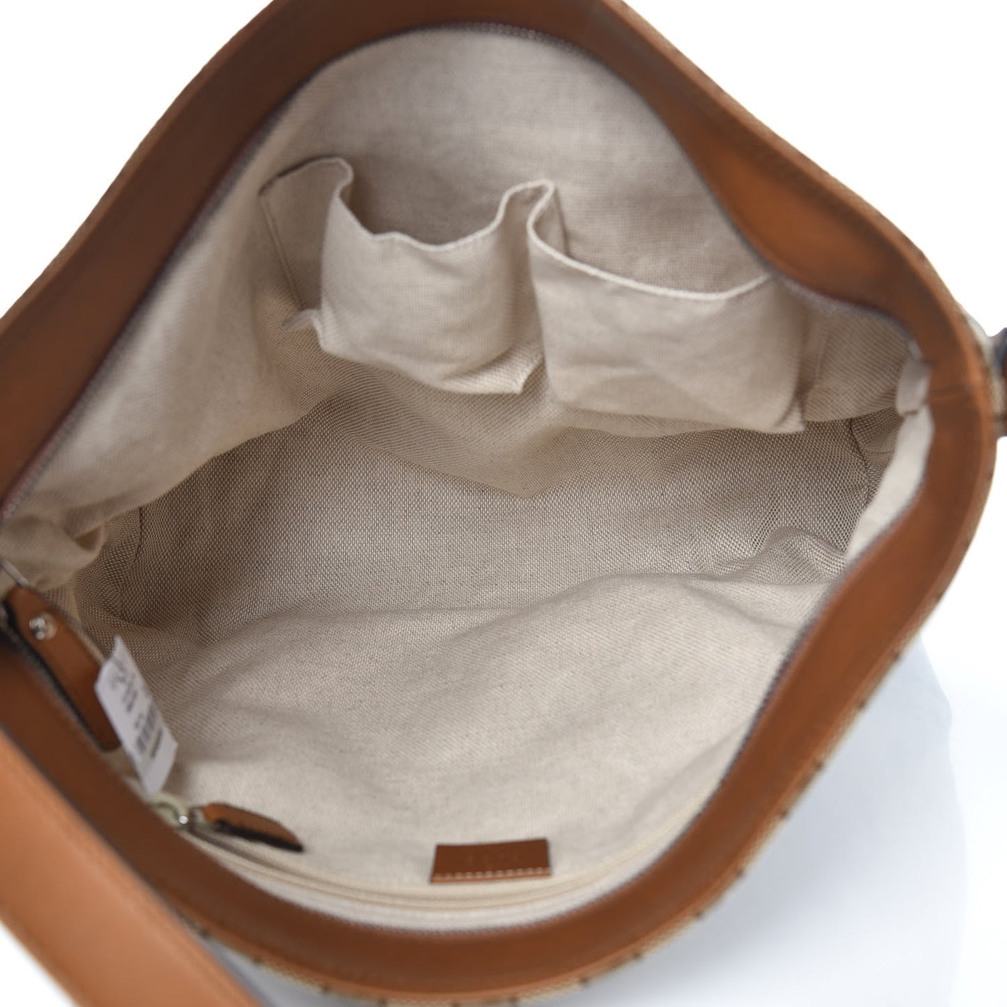 Monogram Large Flat Messenger Bag Brown
