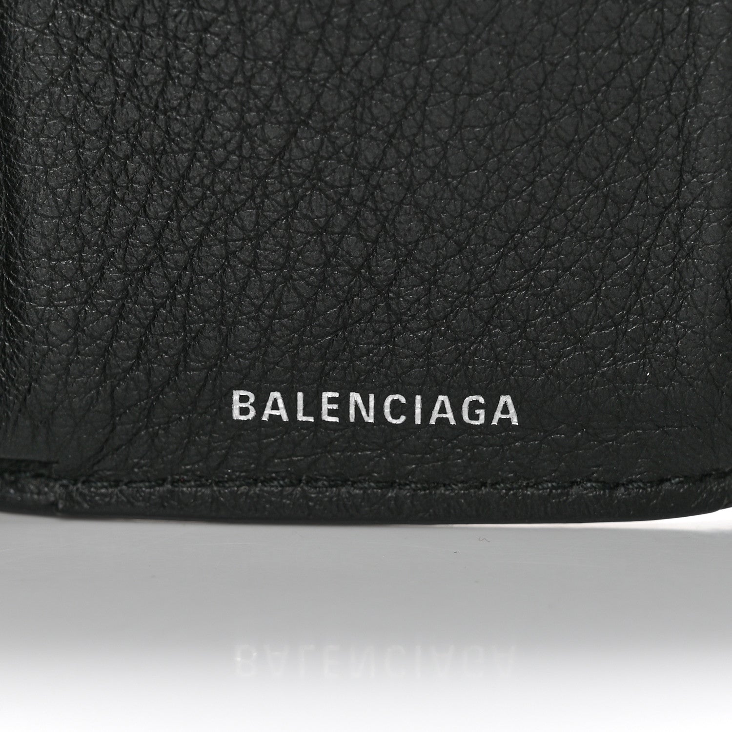 Balenciaga Calfskin Mini Papier Wallet Black 6 of 6