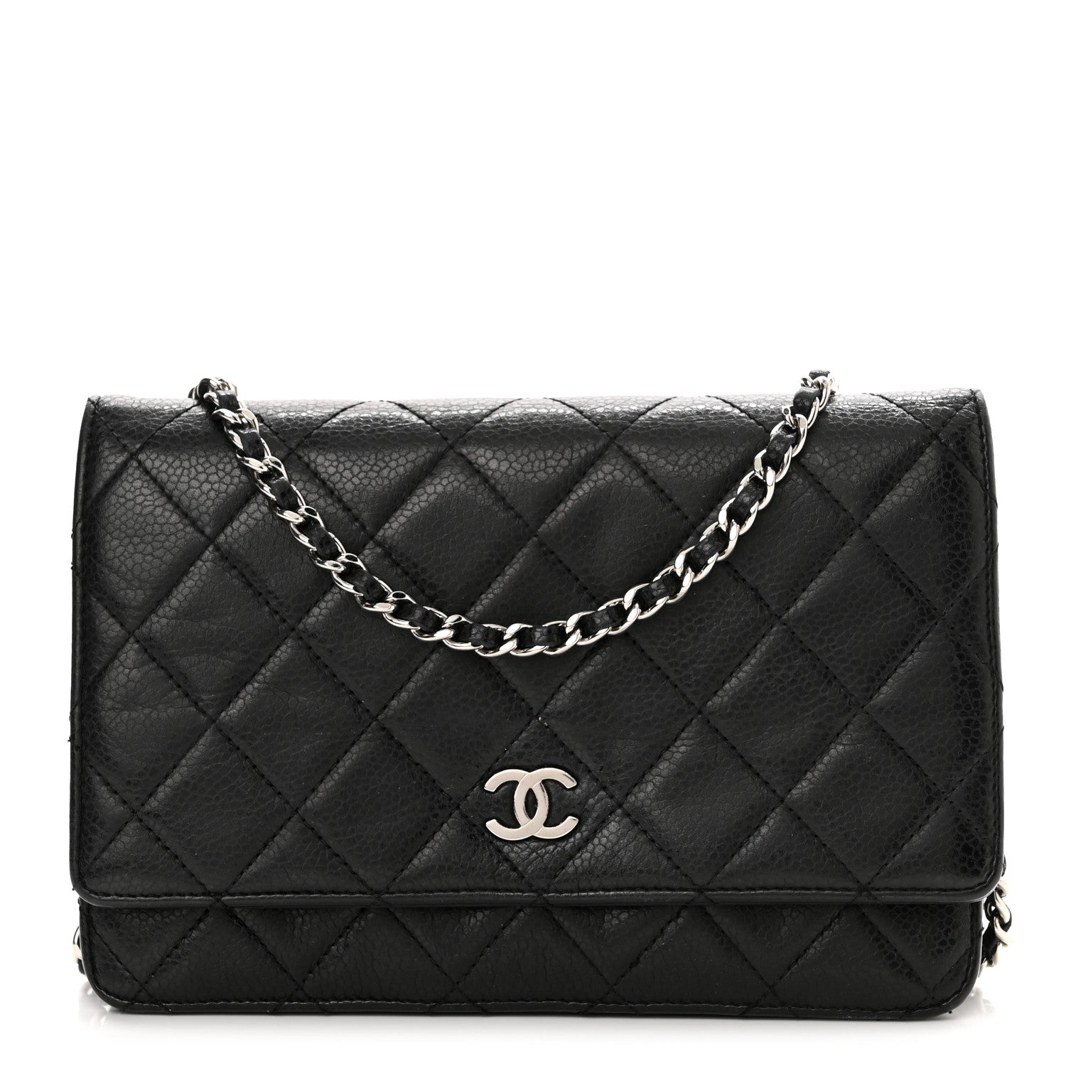 Chanel Caviar Quilted Wallet On Chain WOC Black 1 of 12