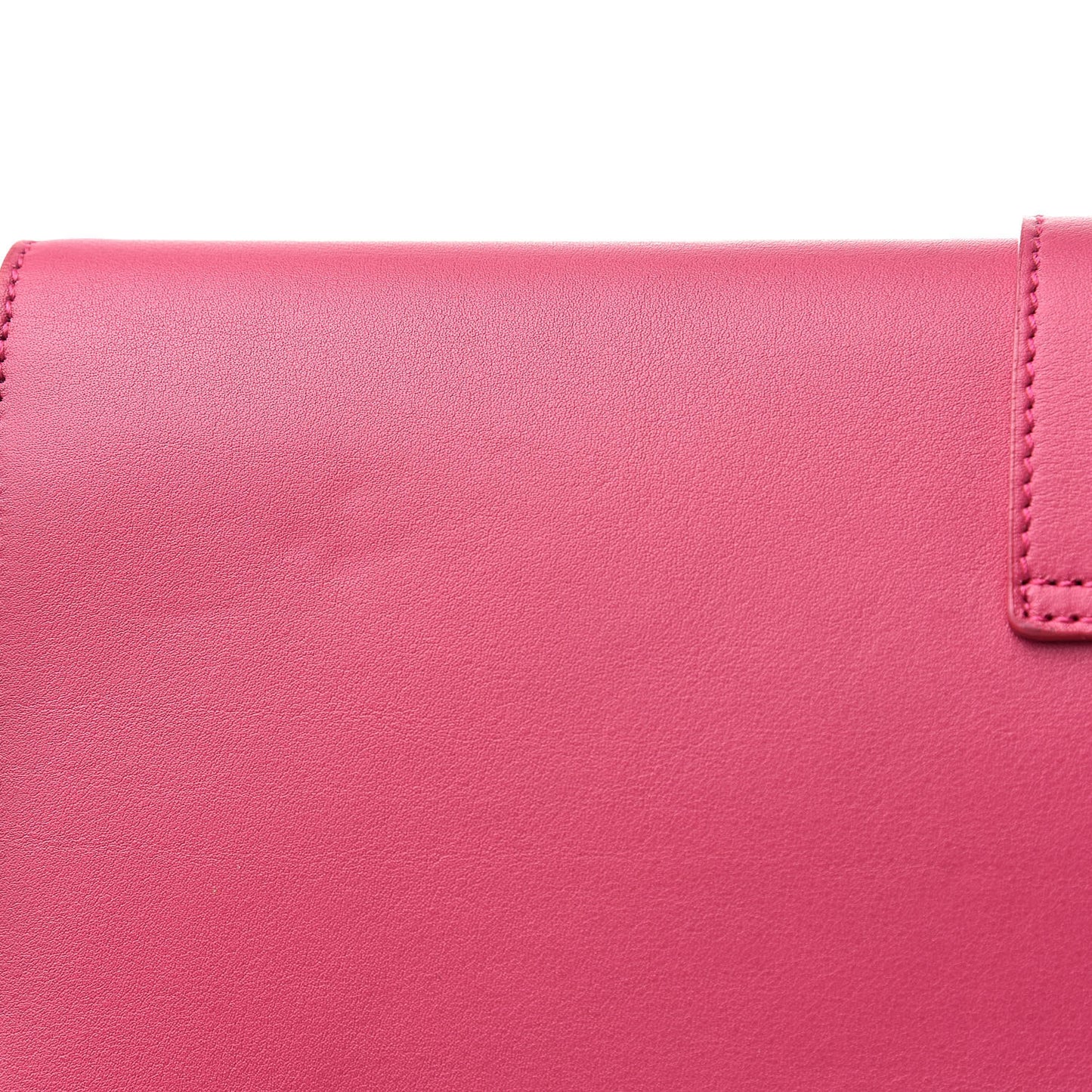 Calfskin Classic Y Ligne Clutch Fuchsia