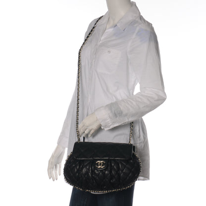 Chanel Lambskin Chain Around Medium Messenger Bag Black 2 of 8
