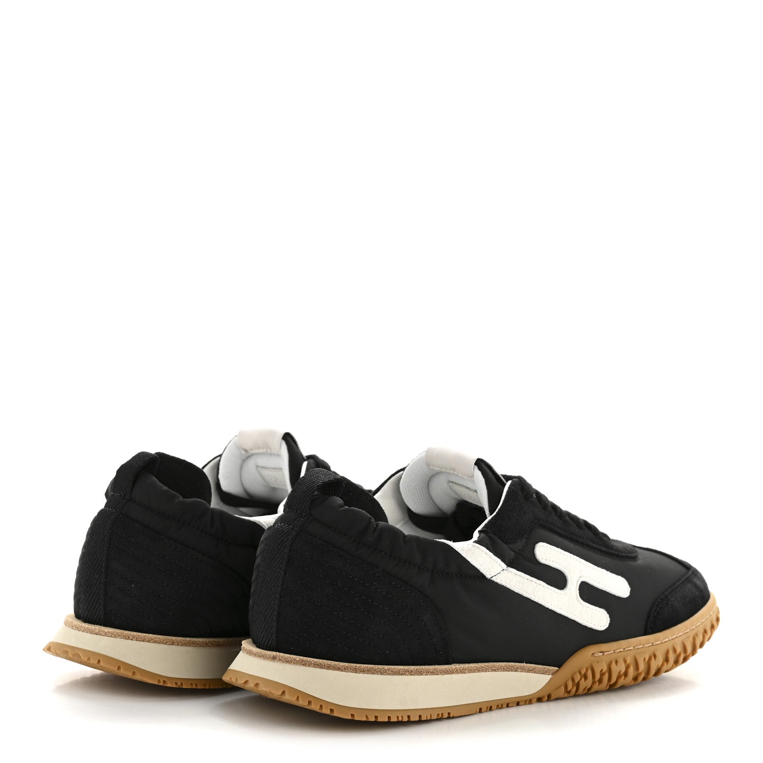 Hermes Nappa Suede Goatskin Jet Sneakers 38 Black 5 of 10
