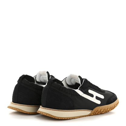 Hermes Nappa Suede Goatskin Jet Sneakers 38 Black 5 of 10