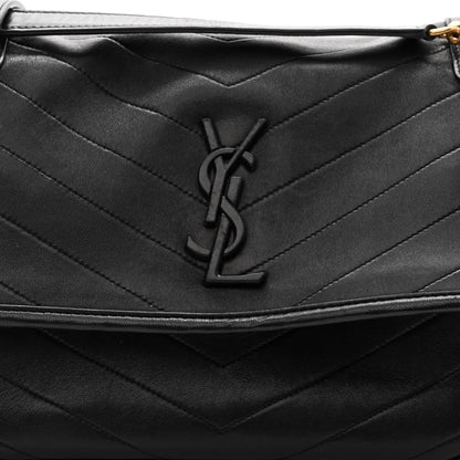 Saint Laurent Lambskin Matelasse Monogram Medium Niki Chain Satchel Black 8 of 11