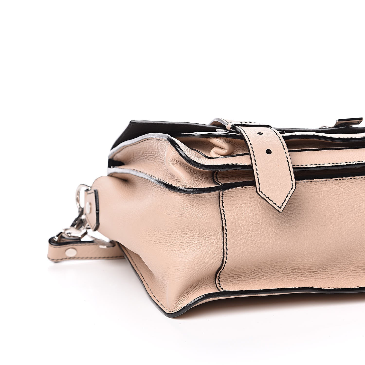 Proenza Schouler Grained Calfskin Medium Contrast Stitch PS1 Satchel Sand 8 of 11