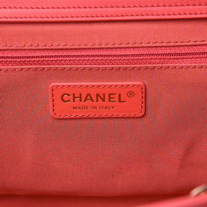 Chanel Bullskin Stitched Small Shopping Tote Pink 6 of 11