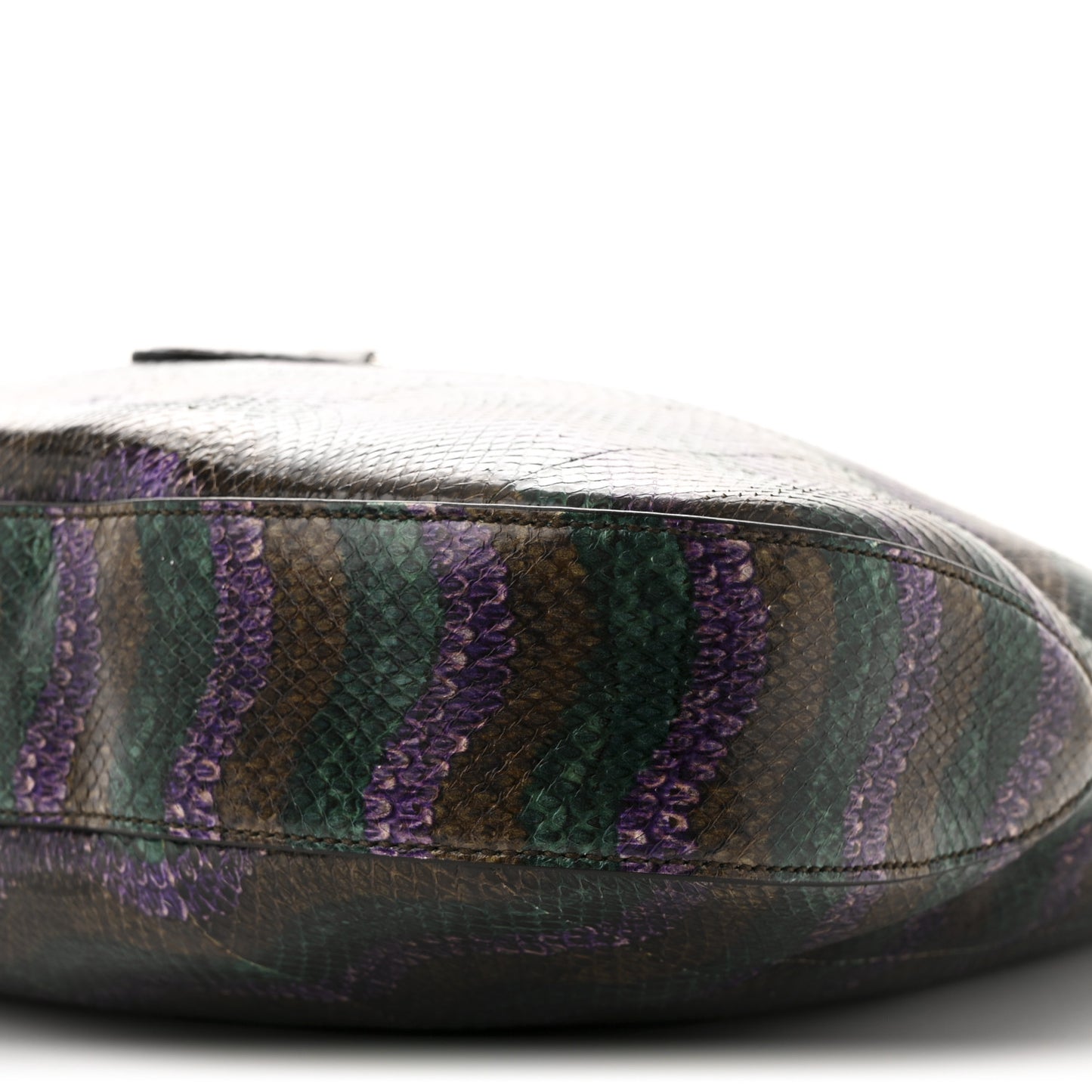 Snakeskin Large Jackie Hobo Green Multicolor