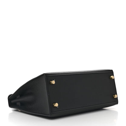 Hermes Epsom Kelly Sellier 25 Black 4 of 11