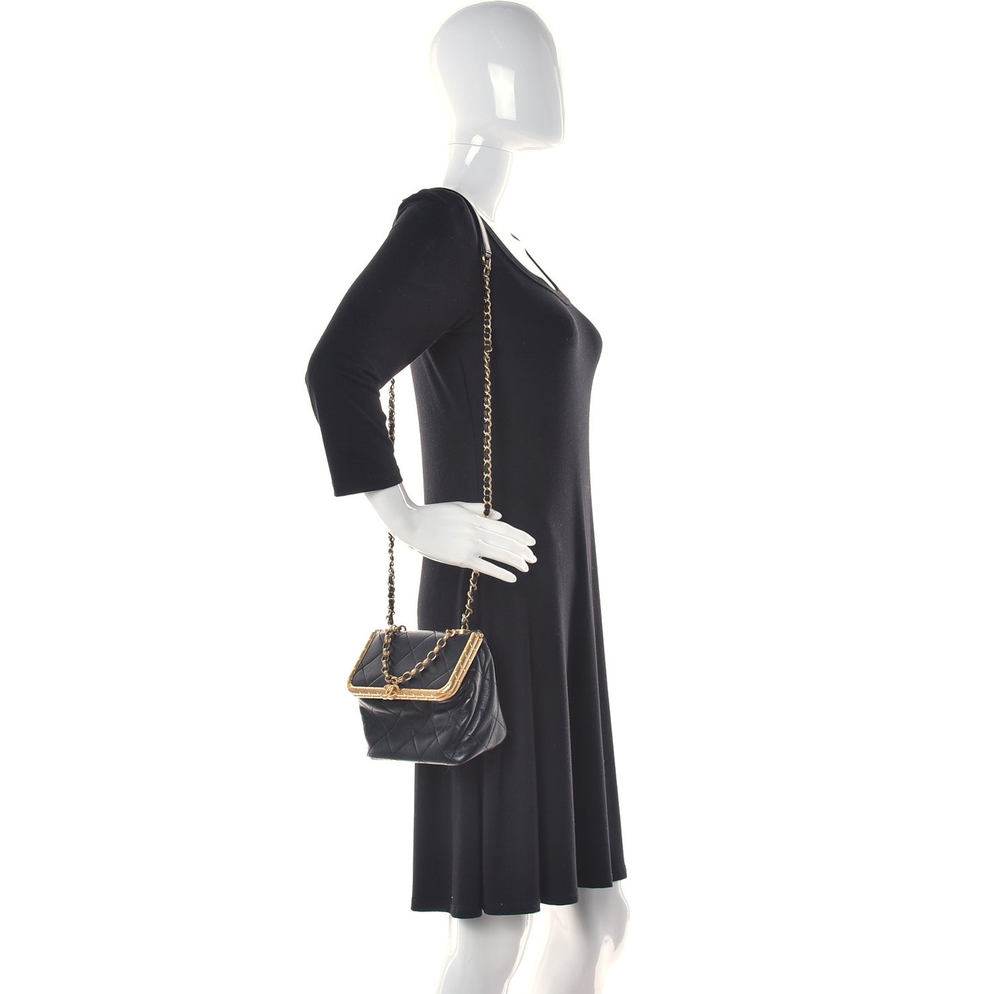 Lambskin Quilted My Crush Bag Black