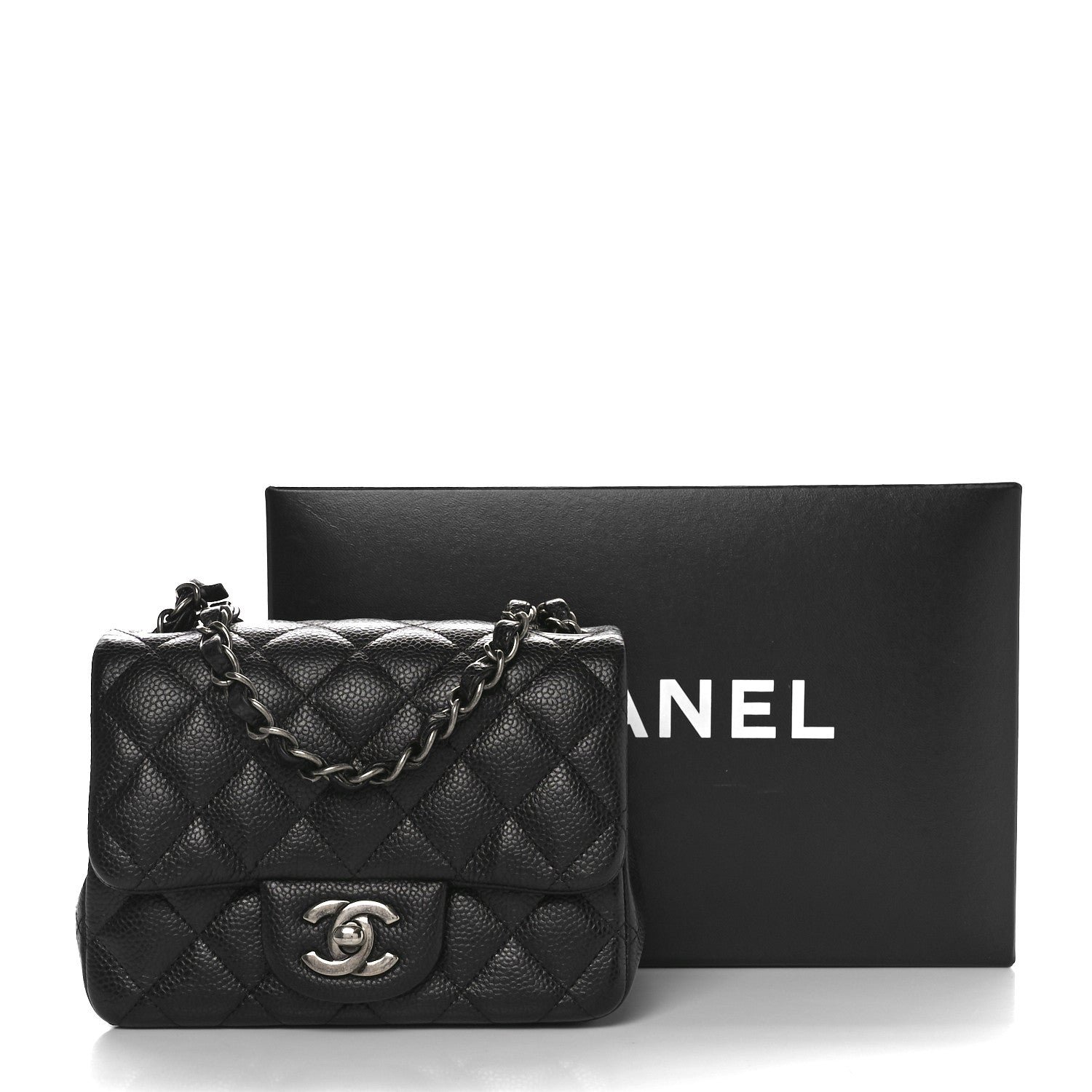 Chanel Caviar Quilted Mini Square Flap Black 11 of 11